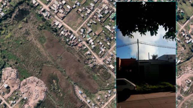 vecinos de altos de san lorenzo denuncian que hay un basural prendido fuego desde el lunes