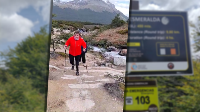 la platense que perdio una pierna y casi muere en un alud festejo su ano de vida con una emotiva excursion