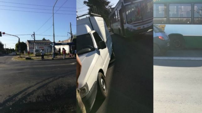 volo la rueda de un micro y casi provoca una tragedia en una parada de los hornos