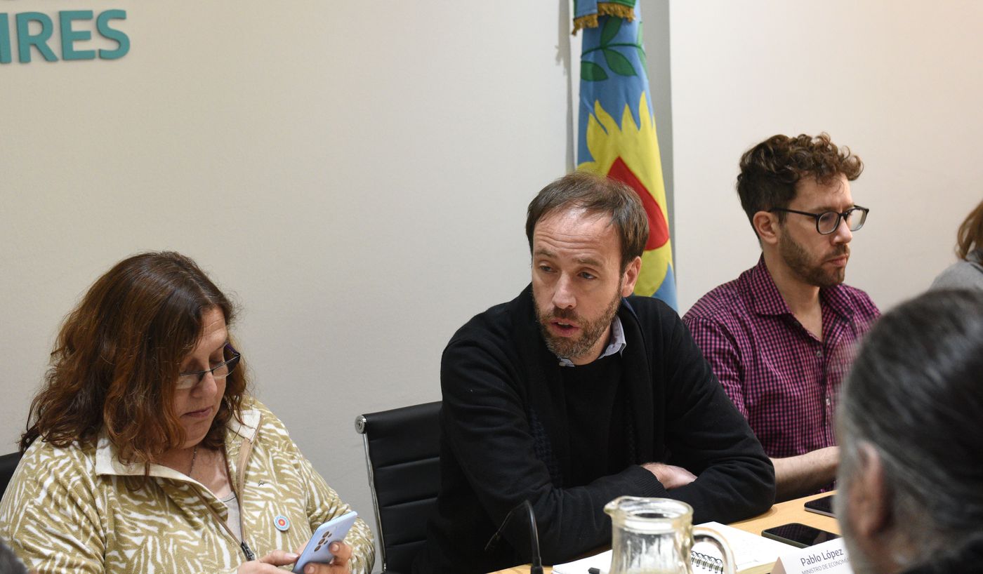 El ministro de Economía bonaerense, Pablo López, quien suele encabezar las reuniones con los gremios docentes y estatales