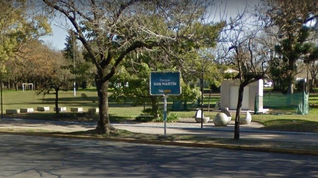 tension en el parque san martin: un policia de la plata se enfrento a tiros con cuatro motochorros