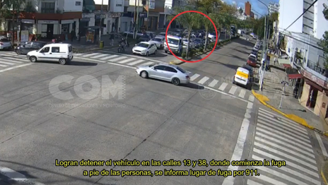 Así fue la feroz persecución por las calles de La Plata para atrapar a una banda de ladrones
