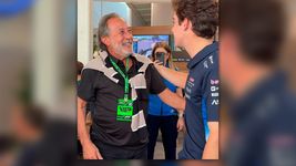 fan de lujo: colapinto recibio a guillermo francella en la previa al gp de canada
