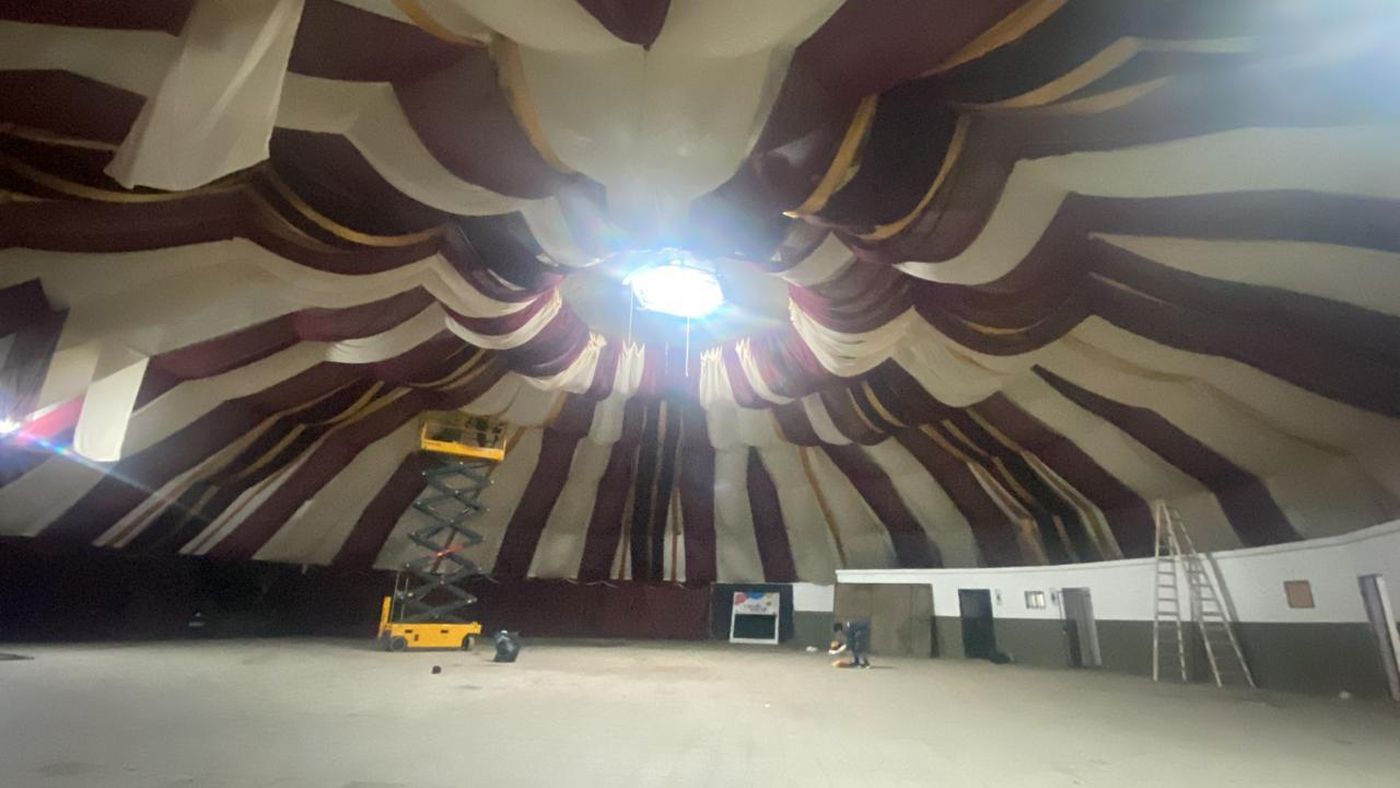 La restauración del Domo incluyó renovación de telas, lonas, nueva iluminación y baños