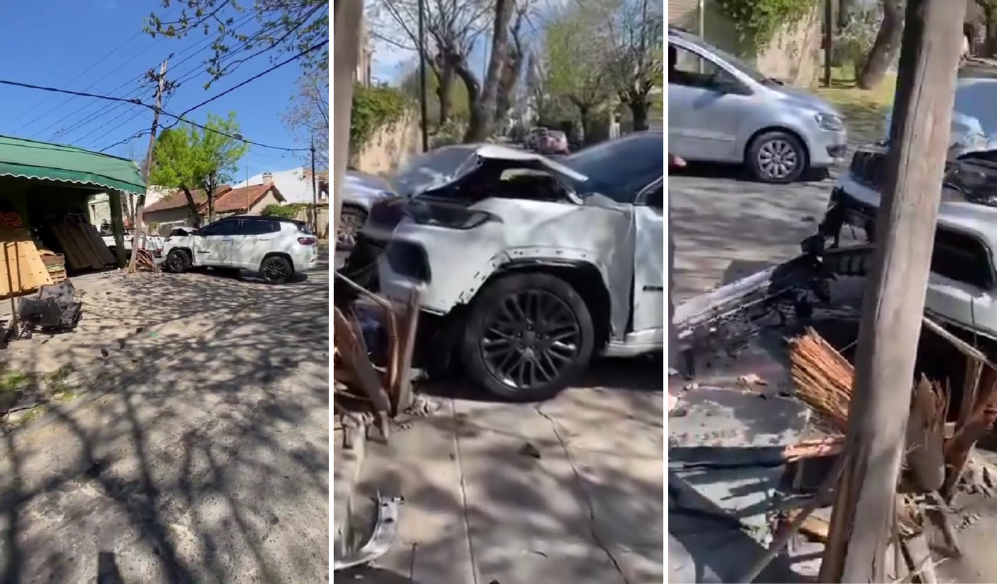 Poste golpeado por el auto de Javier Altamiraano.png