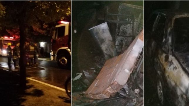 conmocion y drama por un incendio en ensenada: se quemaron dos casas y un auto