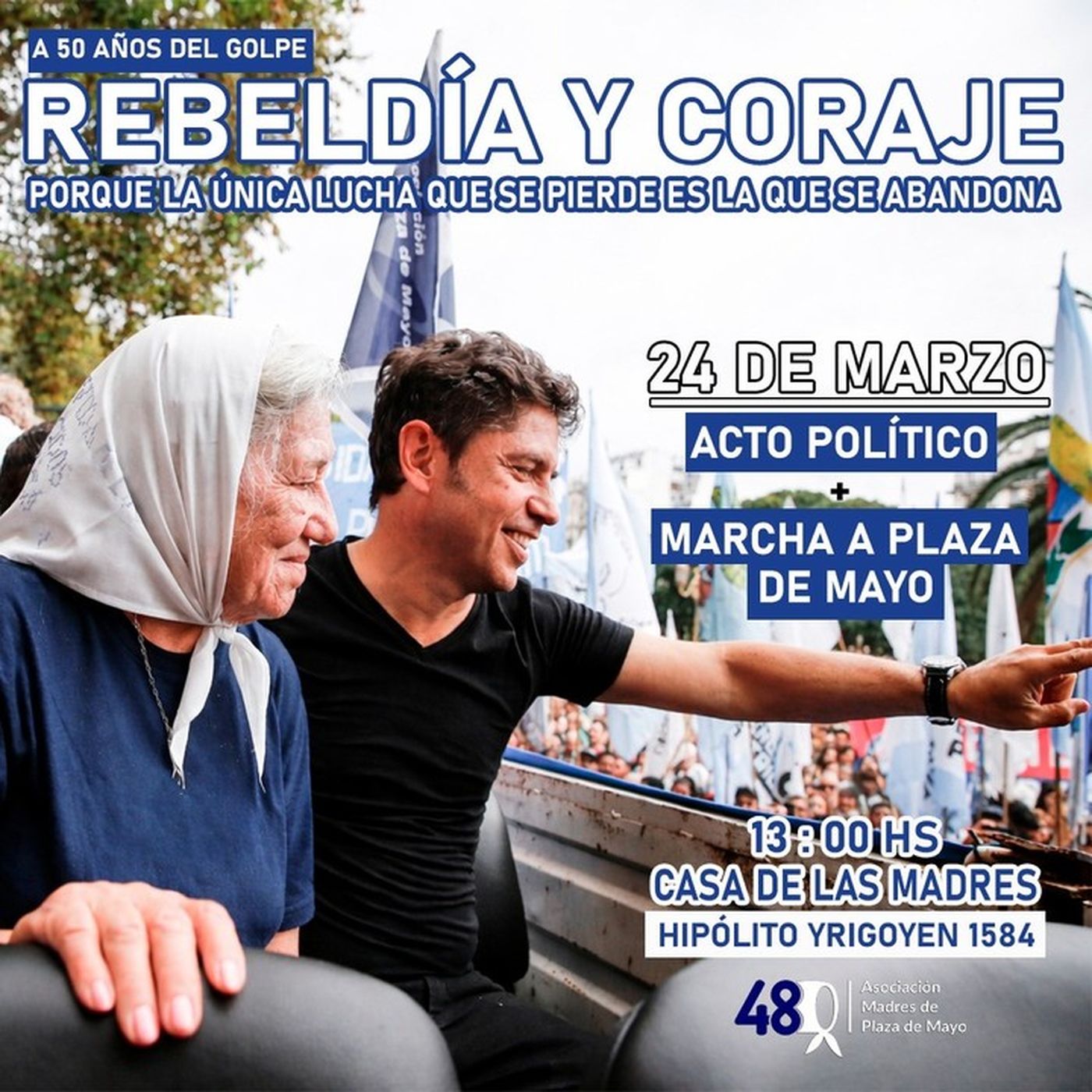 La convocatoria de Madres de Plaza de Mayo para la marcha por el Día de la Memoria