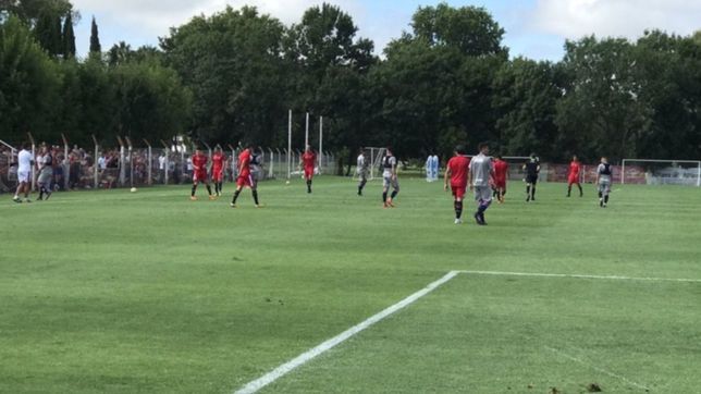 con un gol de pavone, el pincha se quedo con el segundo amistoso del ano