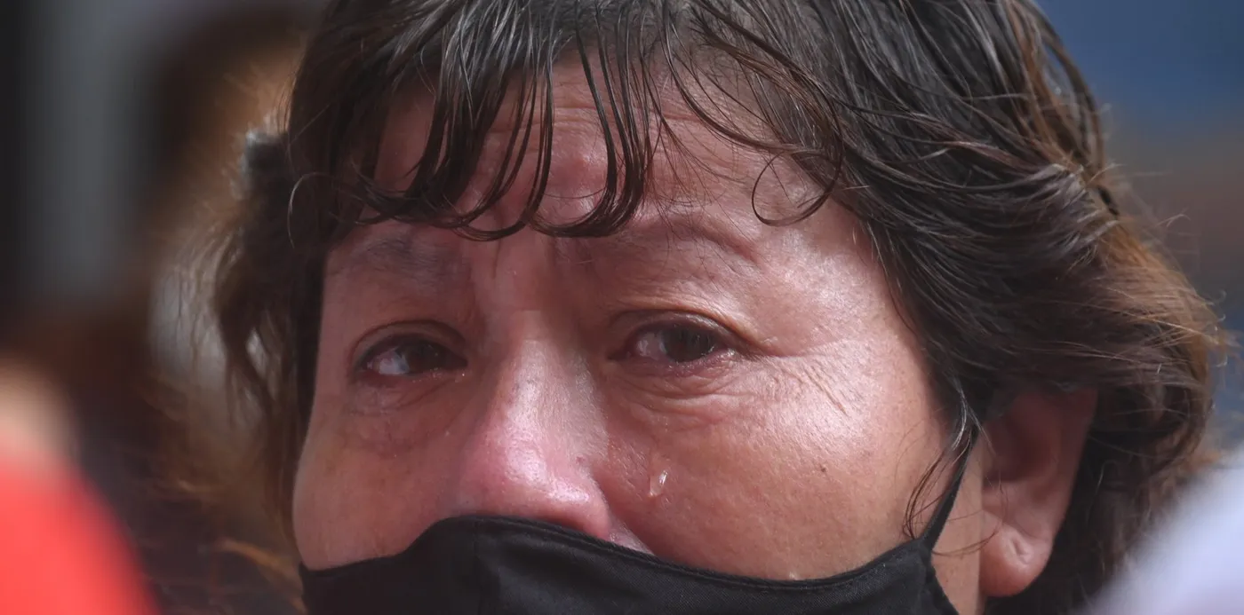Nelly Gamboa, madre de la joven asesinada