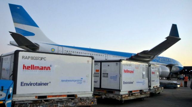 llegaron 1,6 millones de vacunas y argentina ya tiene 67 millones de dosis