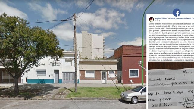 reservo una casita de fiestas y denuncia que fue maltratada: ?me tiraron la plata