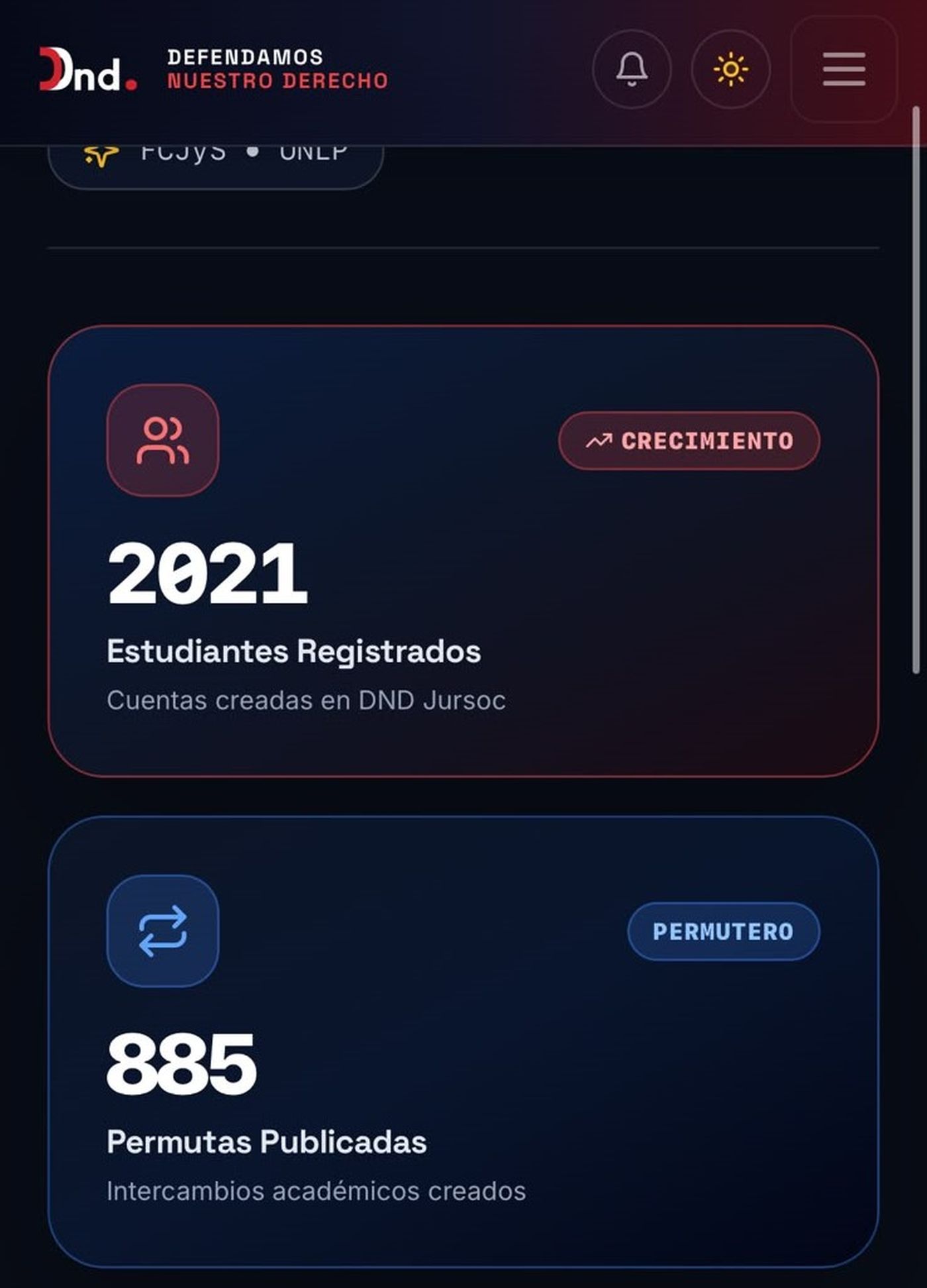 La plataforma nació para facilitar el intercambio de comisiones entre estudiantes de la facultad de Derecho