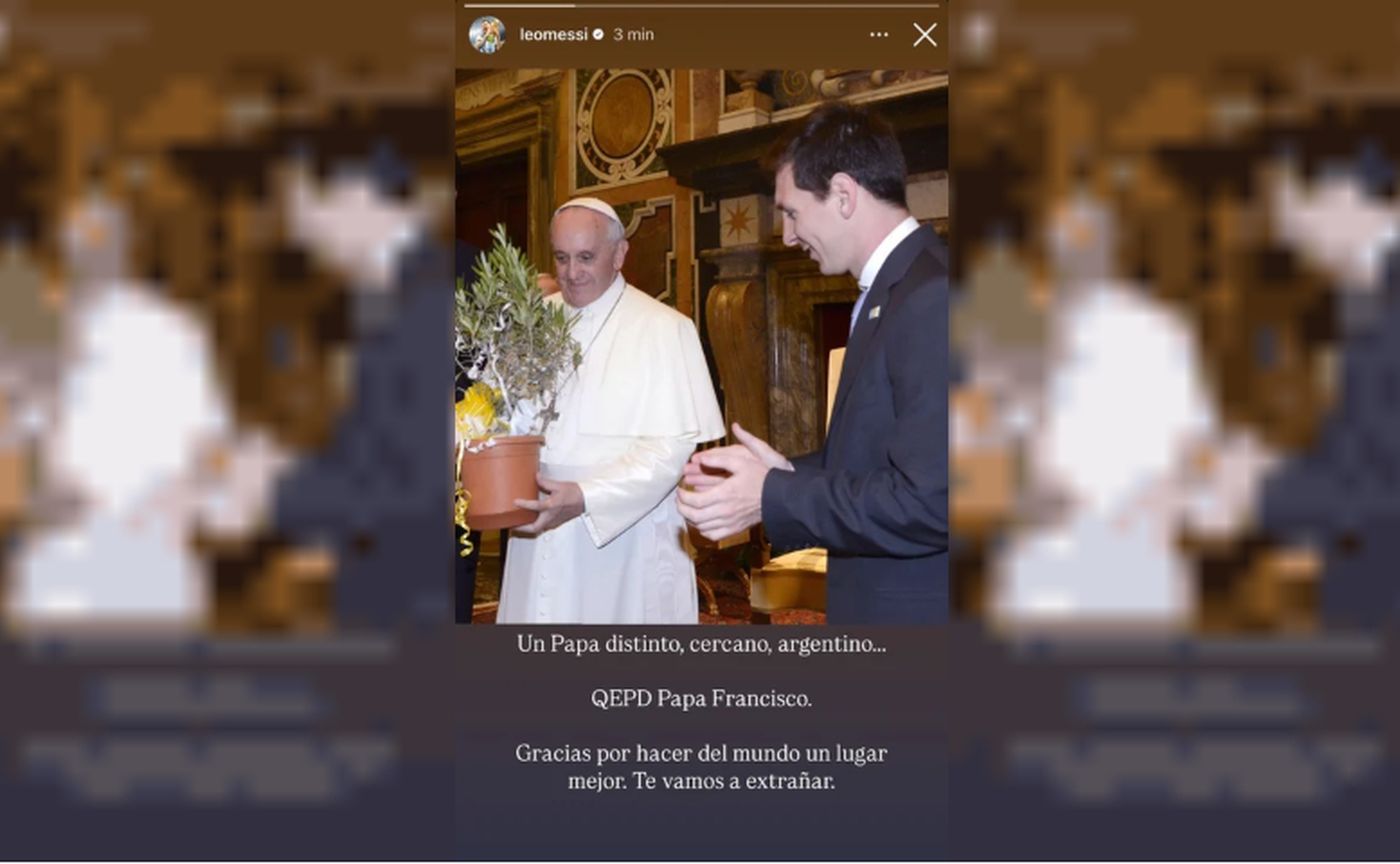 Las palabras de Lionel Messi para el papa Francisco.