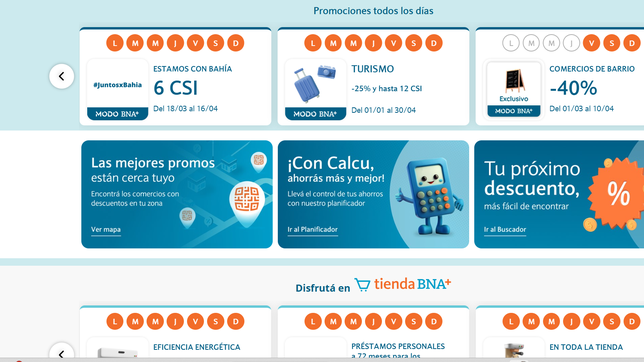 banco nacion elimino uno de los descuentos mas usados de bna+ y modo
