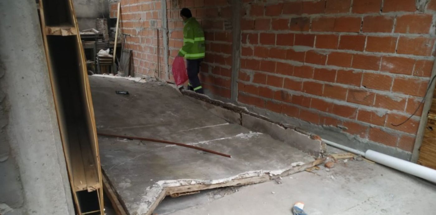 derrumbe en Los Hornos