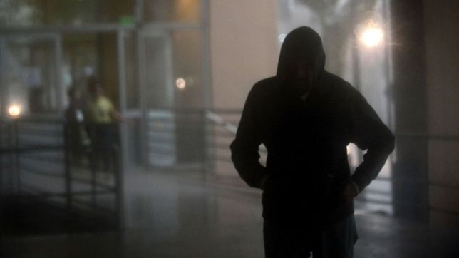 la lluvia llego a la plata con tormentas, vientos y hasta granizo