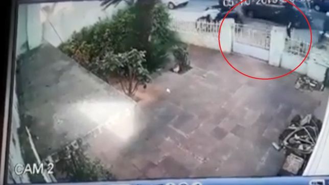 video: salia de su casa, le fueron a robar y se defendio con una patada ninja