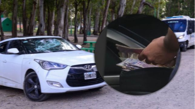 tras la pelea de la uocra hallaron $3 millones en el auto del nieto del pata medina