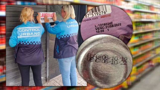 ¿cuales son los productos vencidos que motivaron la clausura de un conocido supermercado?