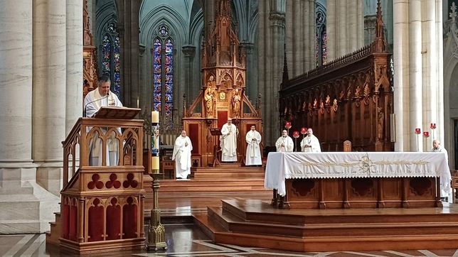 el arzobispo de la plata presidio la misa por el inicio del pontificado del papa leon xiv
