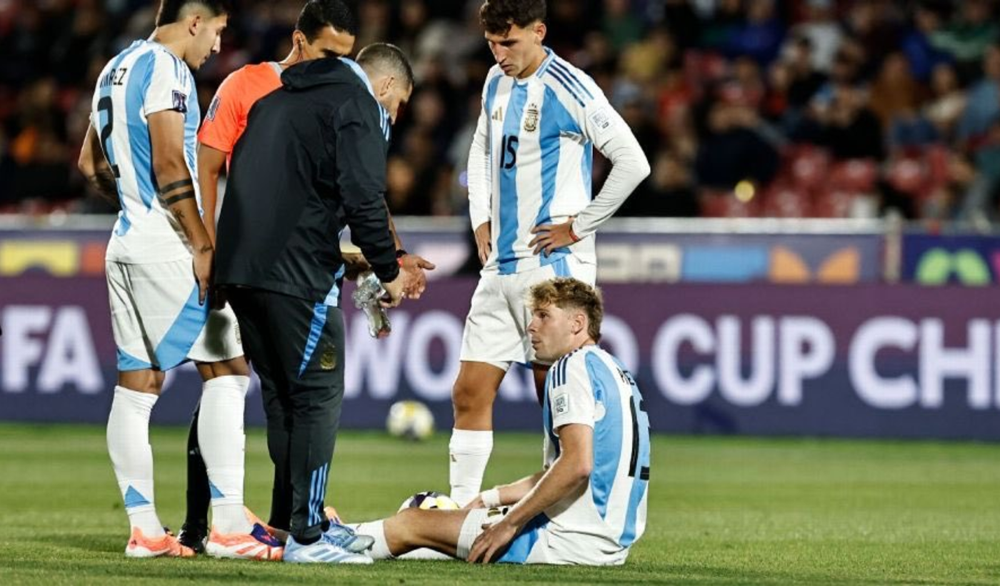 Pierani lesión Selección argentina