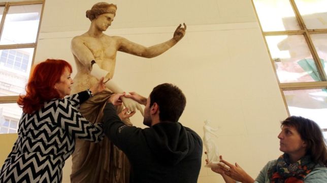 un equipo de la facultad de bellas artes de la unlp sorprende al mundo usando la impresion 3d para restaurar estatuas