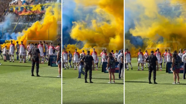 de espaldas y brazos cruzados, asi fue el pasillo del campeon de estudiantes a rosario central
