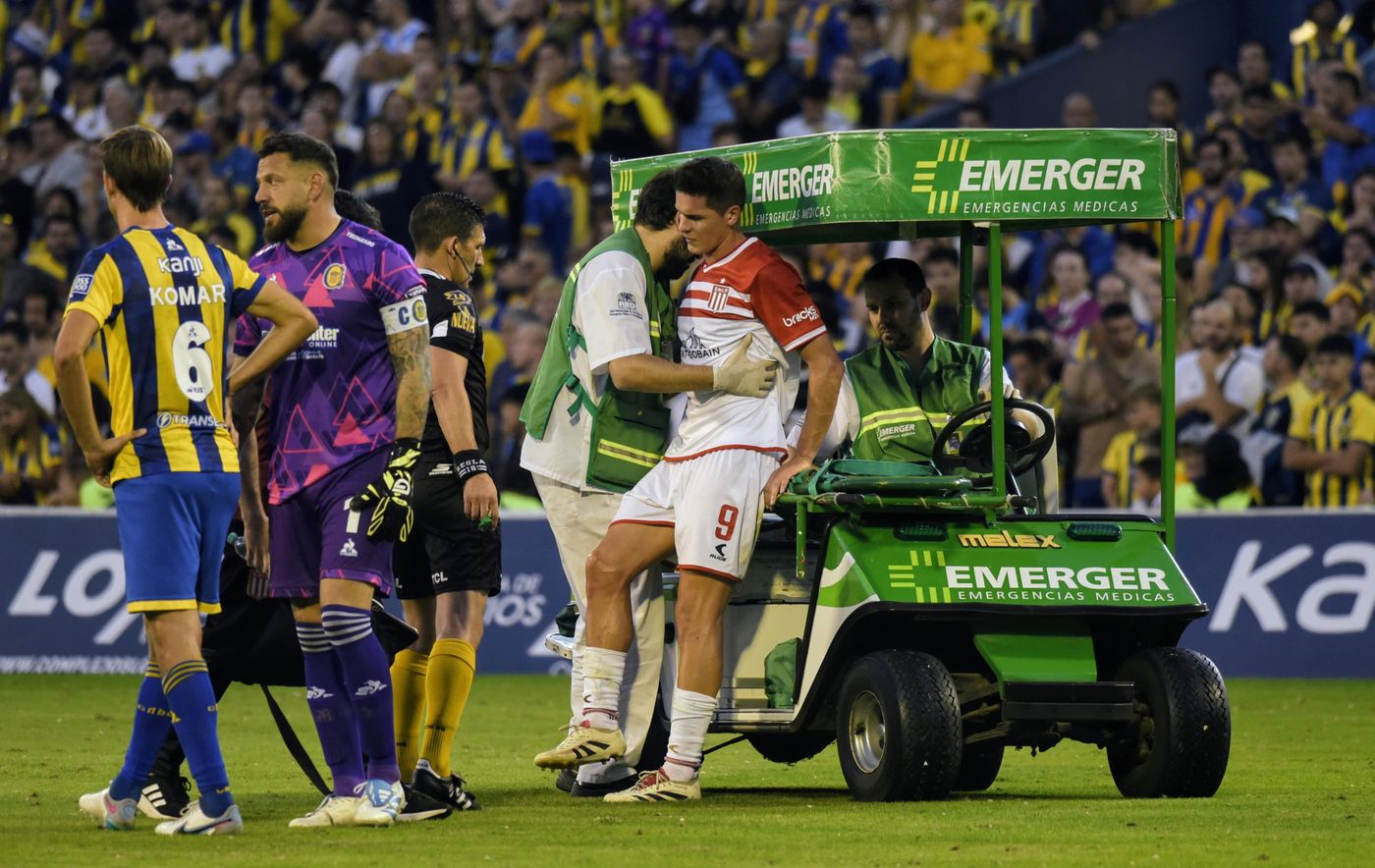 Rosario Central Estudiantes Carrillo lesión 3.jfif