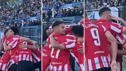 La gastada de Lucas Alario a los hinchas de Gimnasia en el festejo del gol