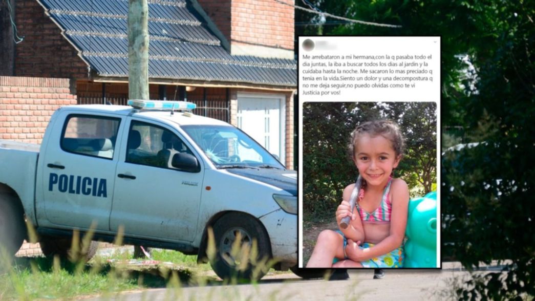 Te necesito acá conmigo, los desgarradores tuits de la hermana de la nena asesinada en Melchor Romero