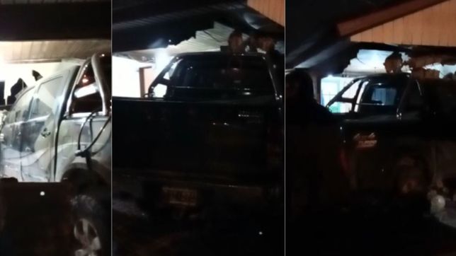 video: perdio el control de su camioneta y se incrusto contra la casa de dos abuelos