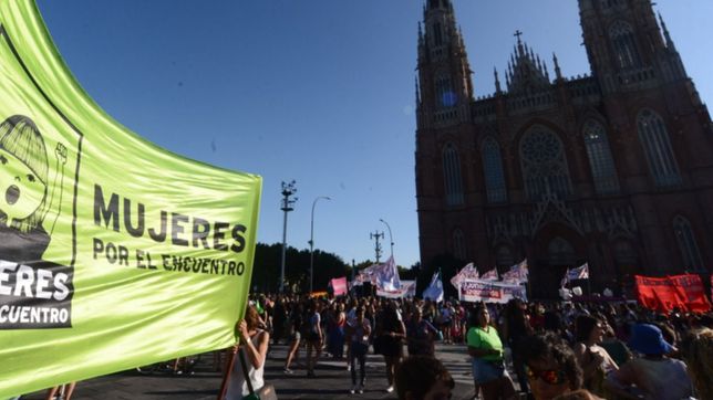 con intervenciones y un panuelazo, la plata volvio a exigir la legalizacion del aborto