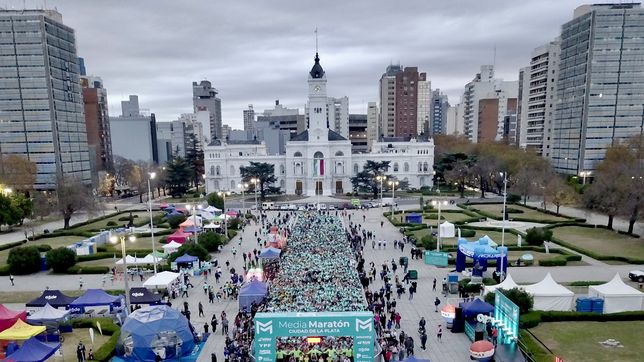 todos los cortes de transito programados por la media maraton la plata
