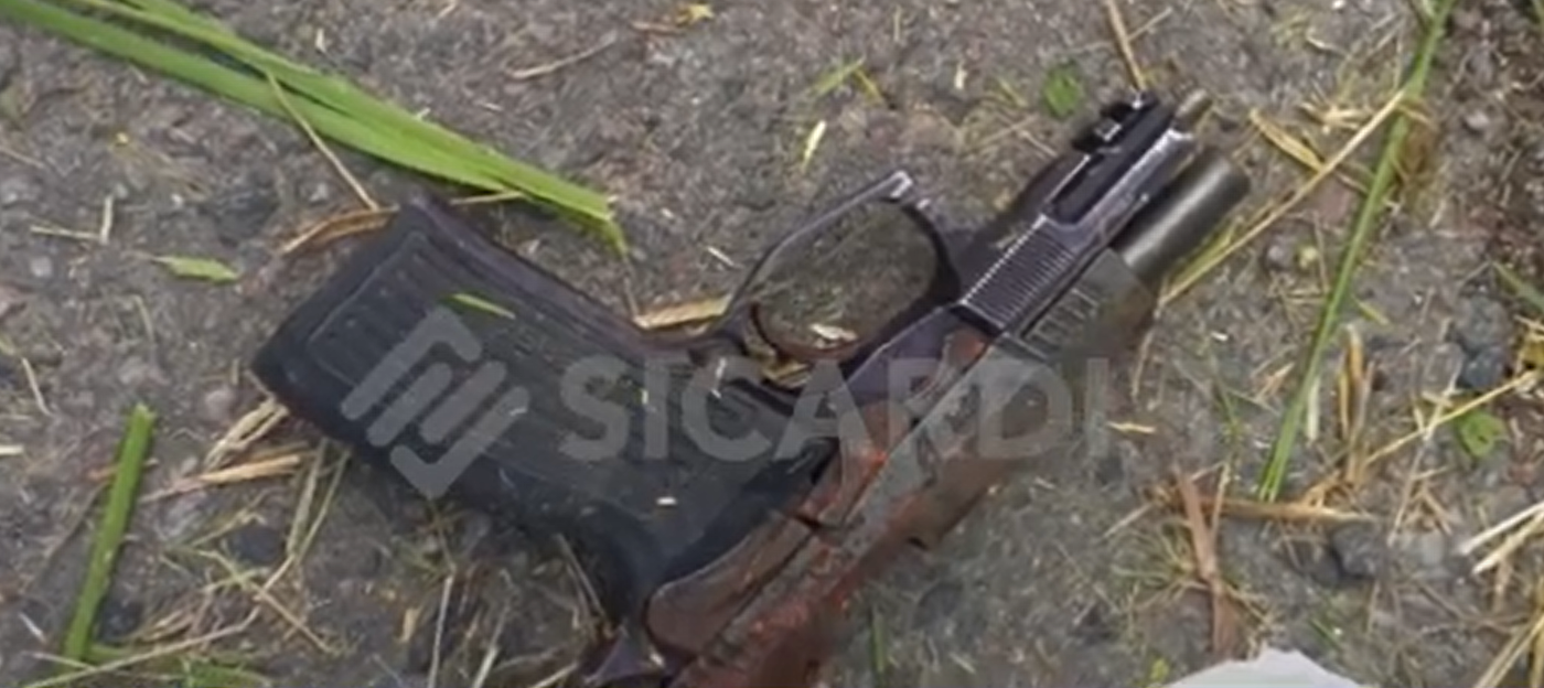El arma encontrada por los trabajadores municipales de La Plata