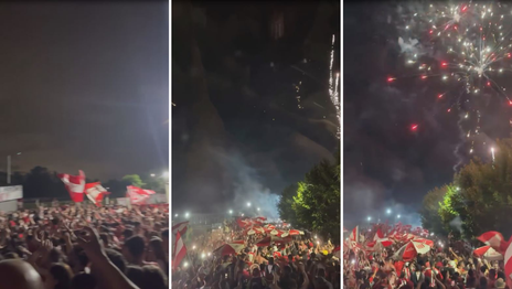 Los hinchas de Estudiantes recibieron al plantel en City Bell tras la clasificación a la final Los hinchas de Estudiantes recibieron al plantel en City Bell tras la clasificación a la final