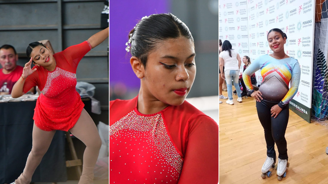 tiene 16 anos, es de la plata y necesita ayuda para competir en el panamericano de patin artistico en colombia
