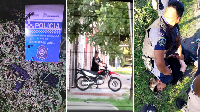 un joven buscado por un sinfin de robos se tiroteo con la policia y recibio dos disparos en la plata