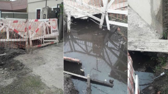 se rompio un cano de absa y ahora tiene una pileta en la puerta de su casa de berisso