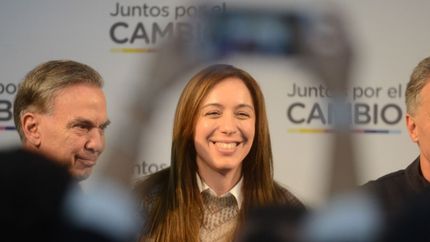 Con Maruicio Macri y decenas de funcionarios, María Eugenia Vidal lanzó su reelección en La Plata