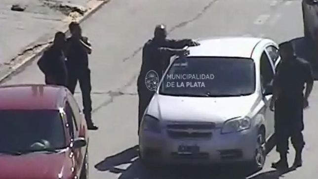video: asi detuvieron al remisero que asfixio al novio de su expareja