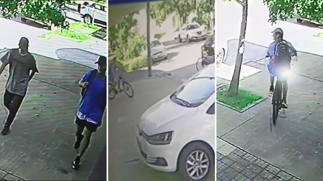 video: asi actuan dos ladrones de bicicletas que tienen en jaque a un barrio de la plata