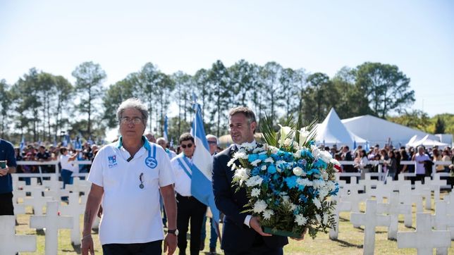 achaval encabezo el acto en pilar por malvinas: nos une un sentimiento claro y profundo
