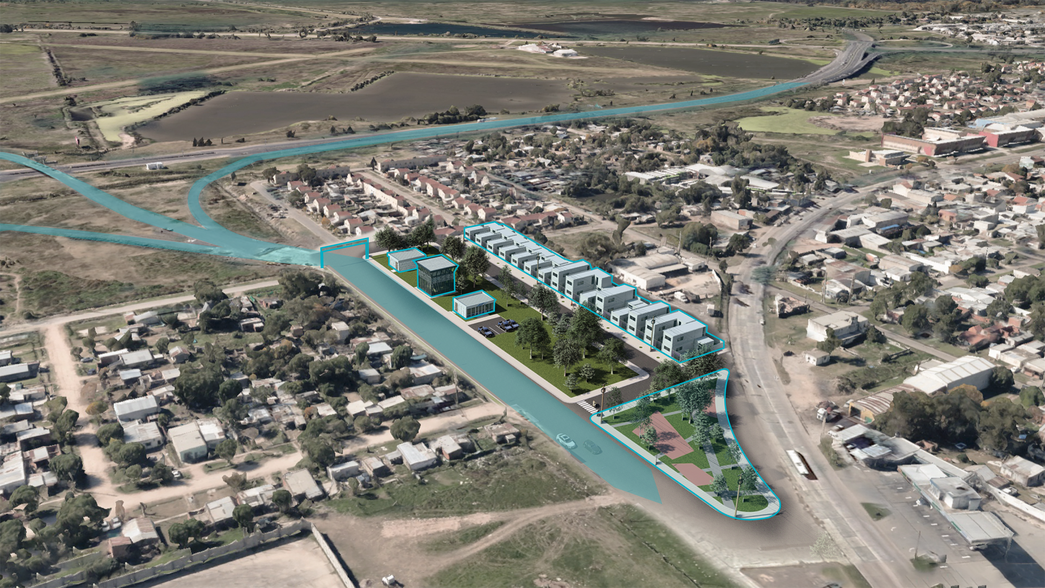 Casas, plaza y polo de seguridad: así será la urbanización en la nueva bajada de la Autopista