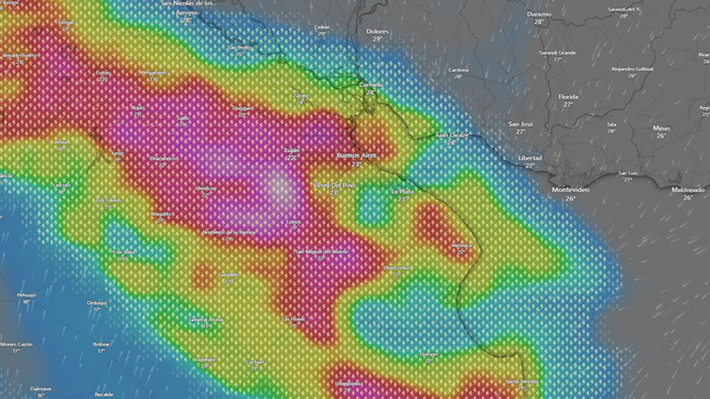¿a que hora del domingo se esperan las lluvias y tormentas que amenazan a la plata?