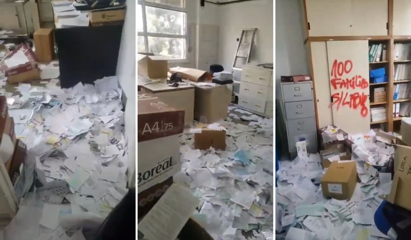 Laboratorio destrozado