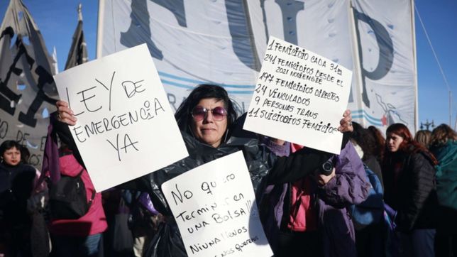 todas las fotos del ni una menos en las calles de la plata