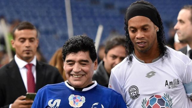 en medio de los rumores en gimnasia, pellegrino hablo de ronaldinho y caniggia