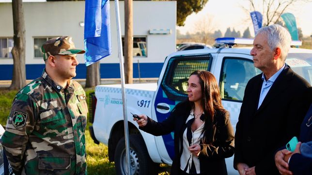 con moviles y efectivos, refuerzan la seguridad en el peligro, abasto y etcheverry