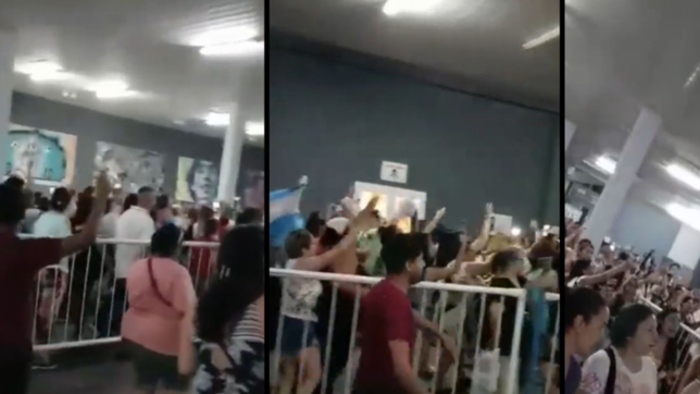 que de la mano...: asi se canto por argentina en la previa del show de abel pintos