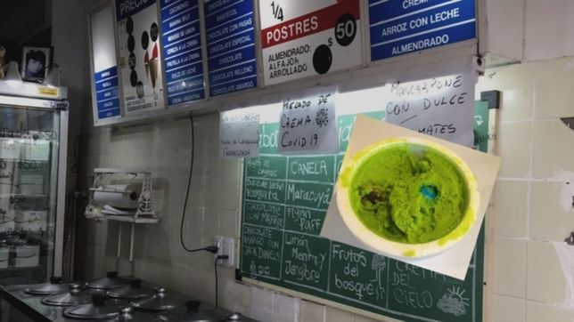 furor por una heladeria de la plata que tiene una crema covid-19 entre sus sabores
